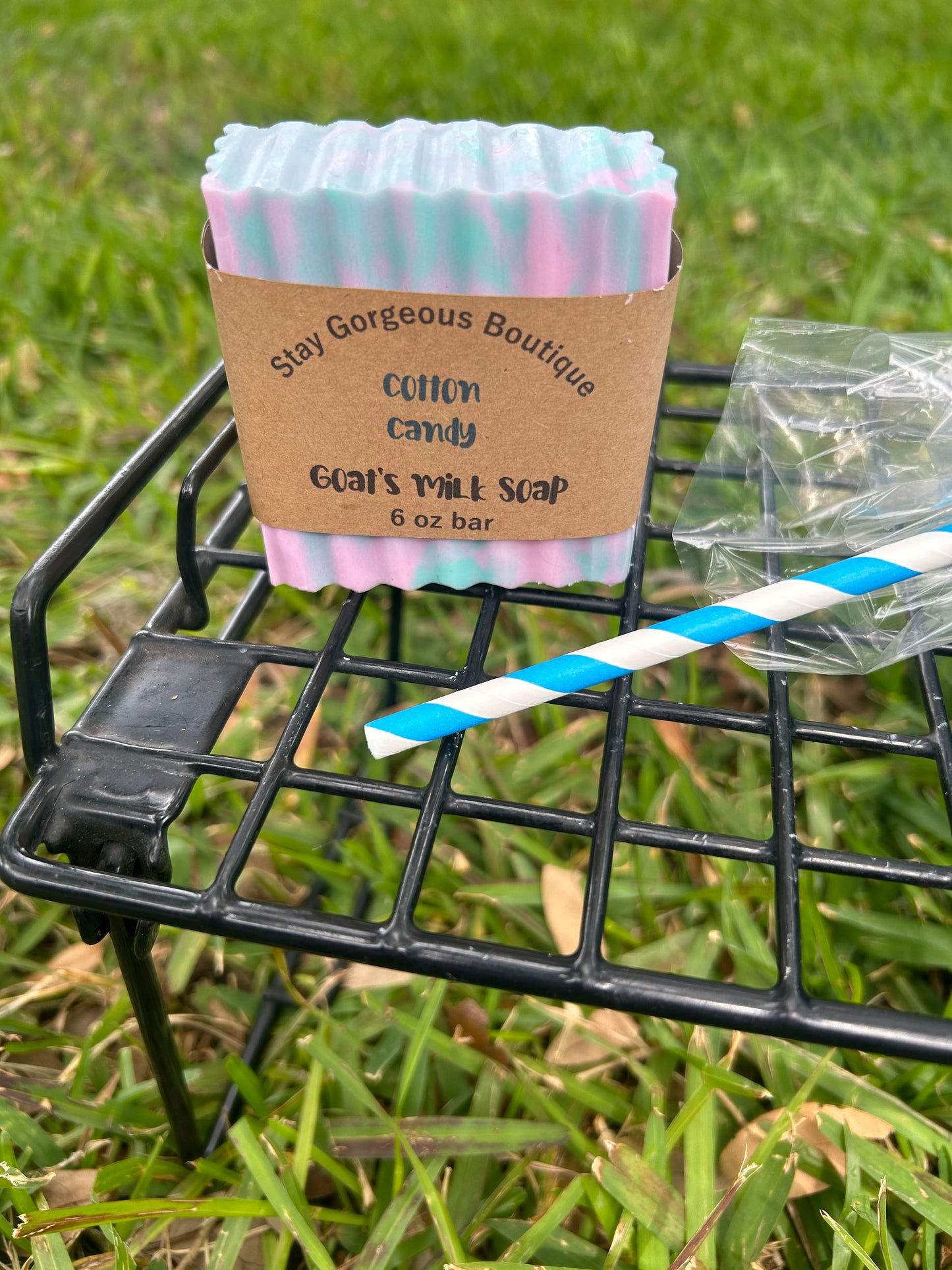 Blue Cotton Candy Goat’s Milk Soap & Loofah Set