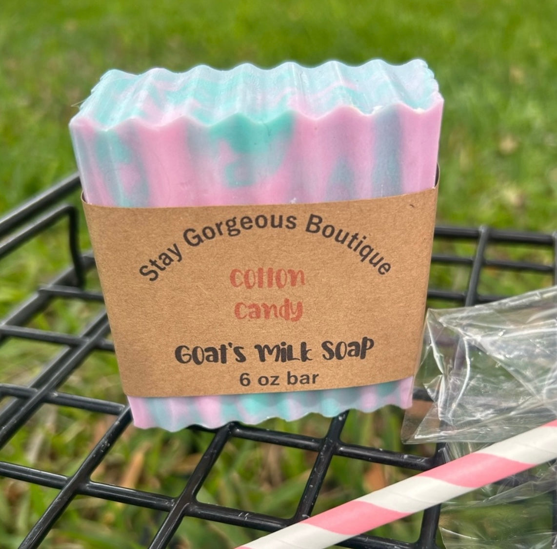 Pink Cotton Handmade Goat’s Milk Soap