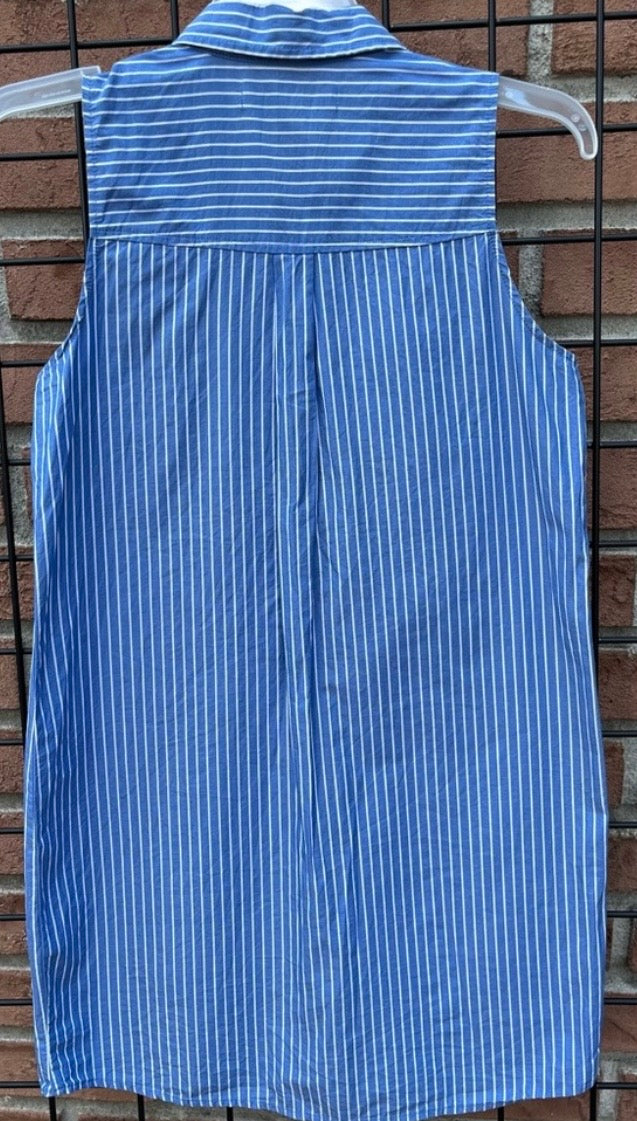 Abercrombie & Fitch Denim Blue and White Dress