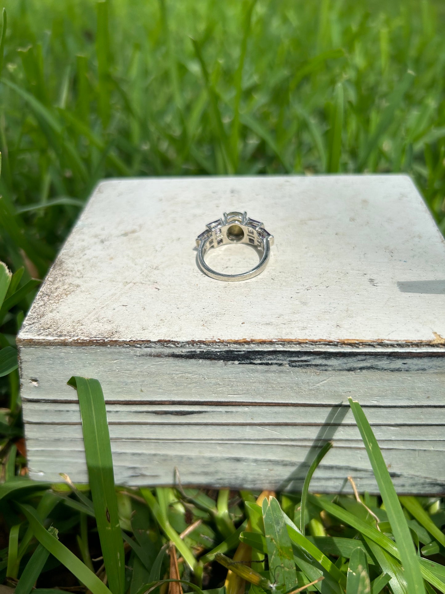 925 Sterling Silver Rainbow & Amethyst Ring