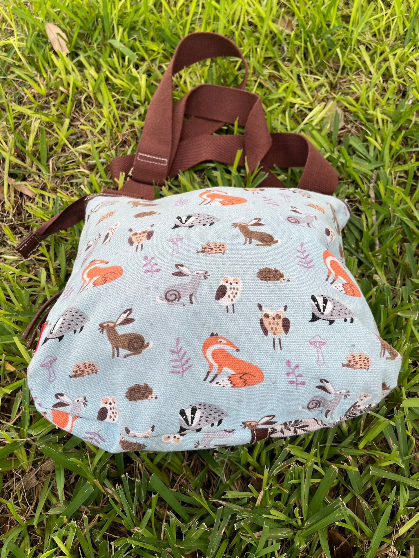 Union Bay Wildlife Canvas and Leather Crossbody