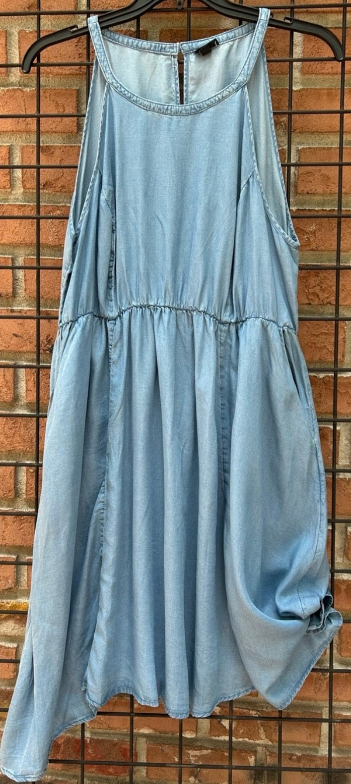 Torrid Light Blue Denim Dress with Pockets