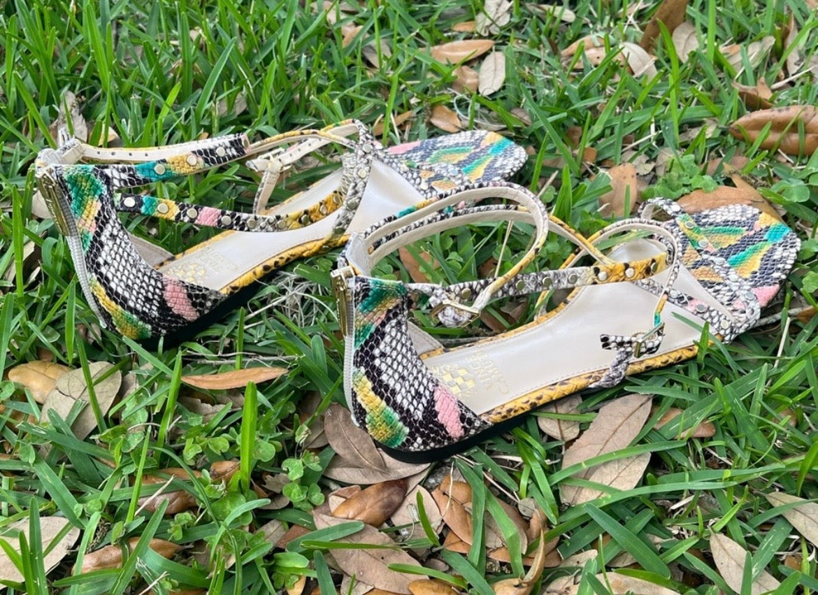 Vince Camuto Snakeskin Pattern Sandals