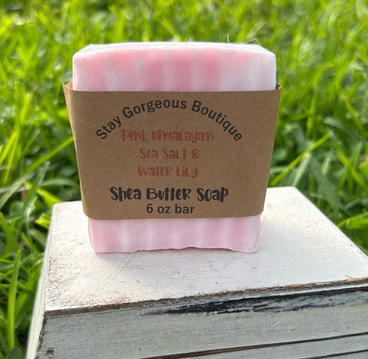 Pink Himalayan Sea Salt & Water Lily Shea Butter Soap