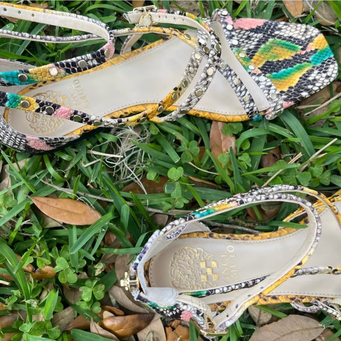 Vince Camuto Snakeskin Pattern Sandals