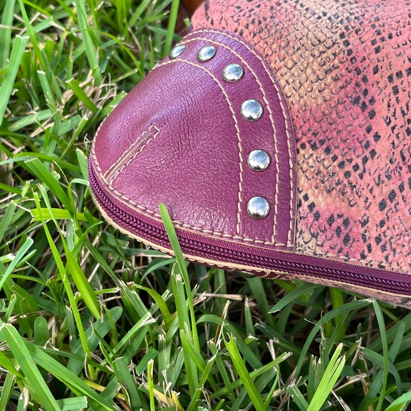 Vintage Sharif Purse with Bottom Zipper to Expand