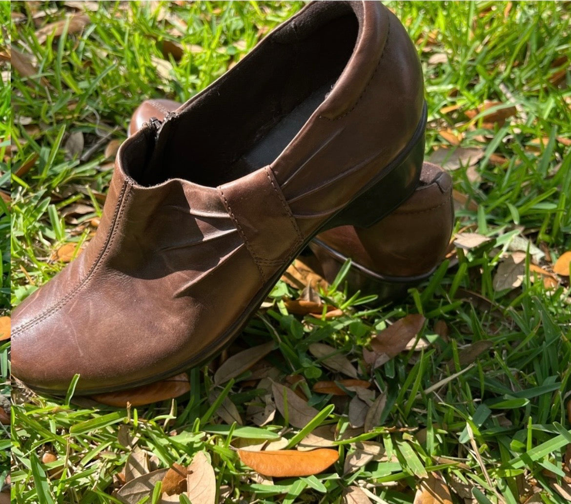 Clarks Leather Ankle Booties