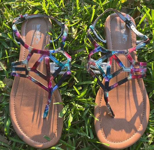 Coach and Four Multi Color Sandals