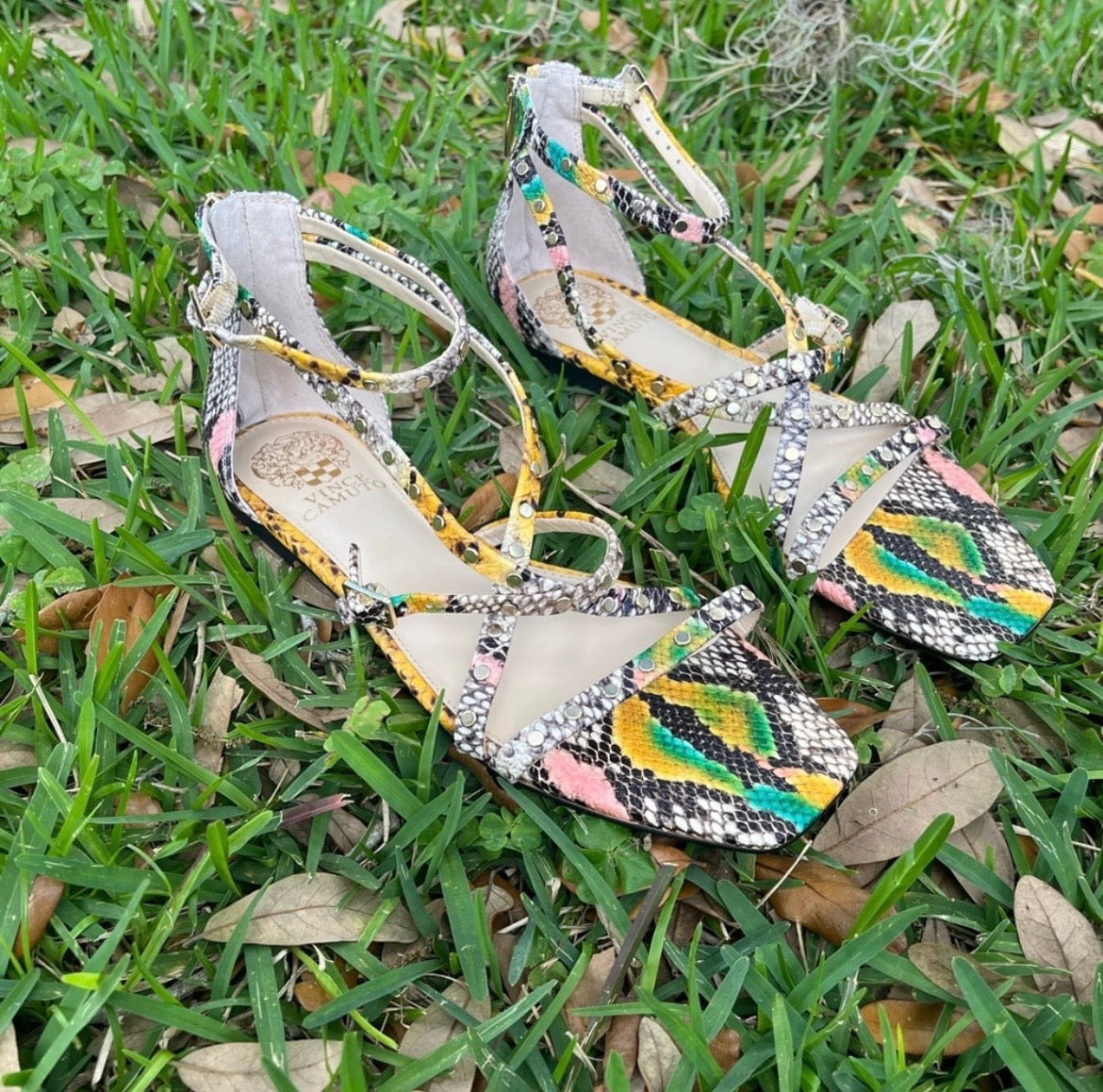 Vince Camuto Snakeskin Pattern Sandals