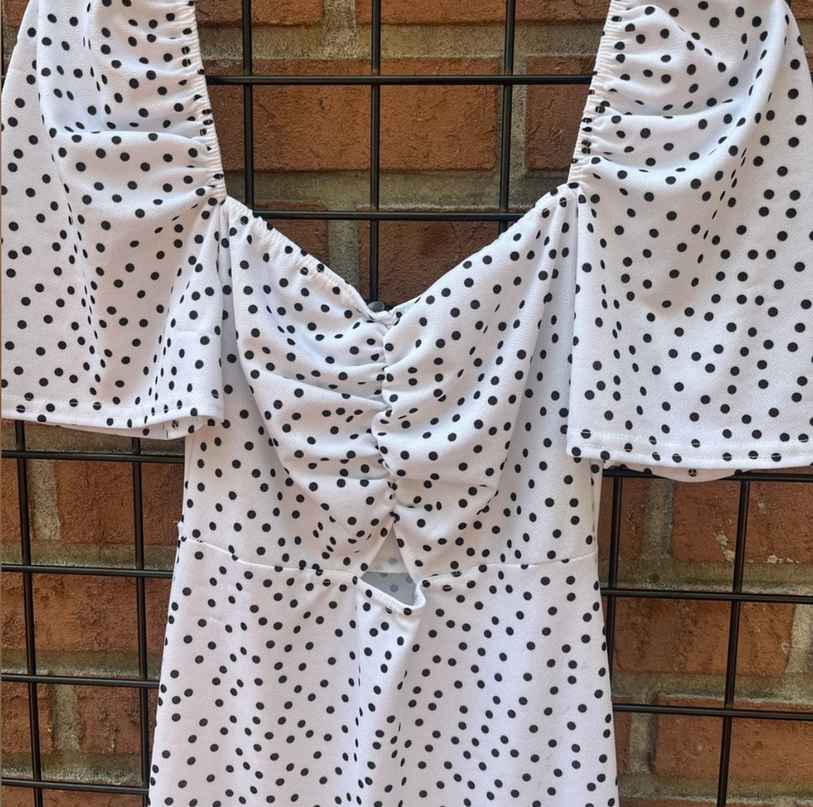Pretty Little Thing Black and White Polka Dot Dress