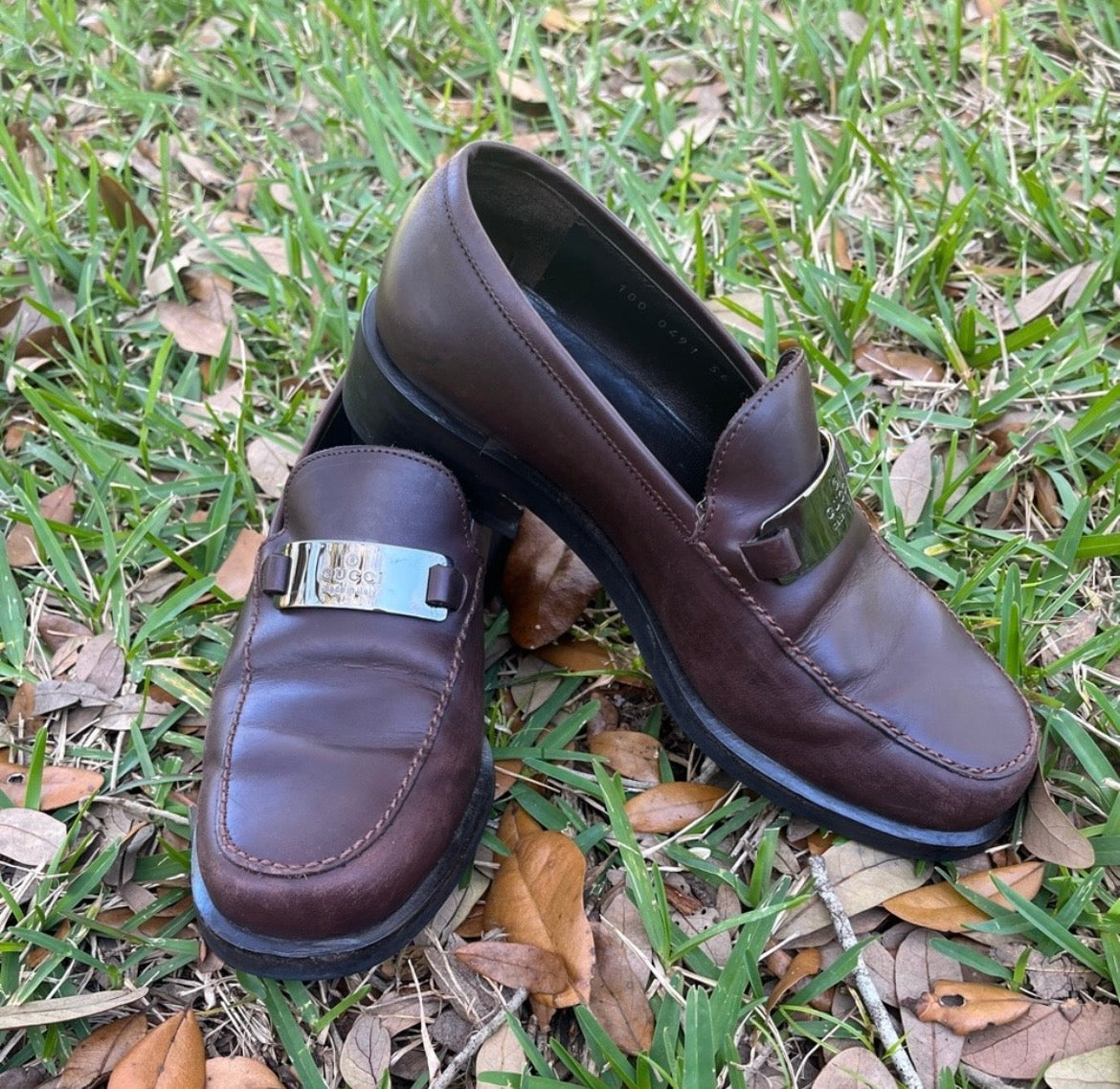 Gucci CC Leather Loafers