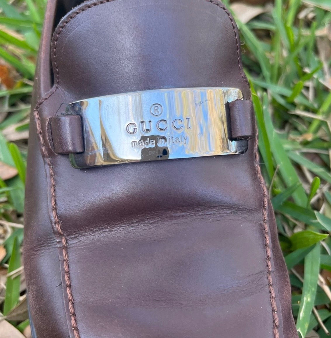 Gucci CC Leather Loafers