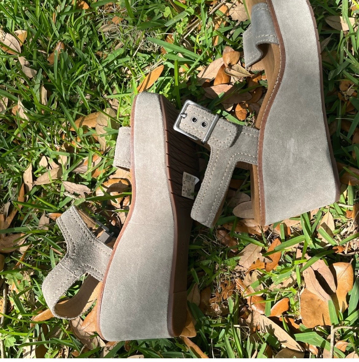 Suede Clarks Aisley Orchard Wedges
