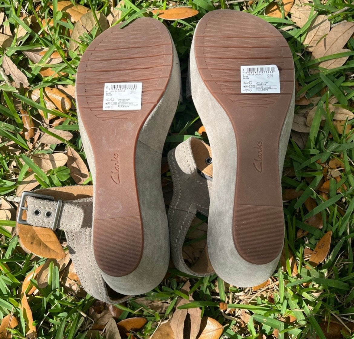 Suede Clarks Aisley Orchard Wedges