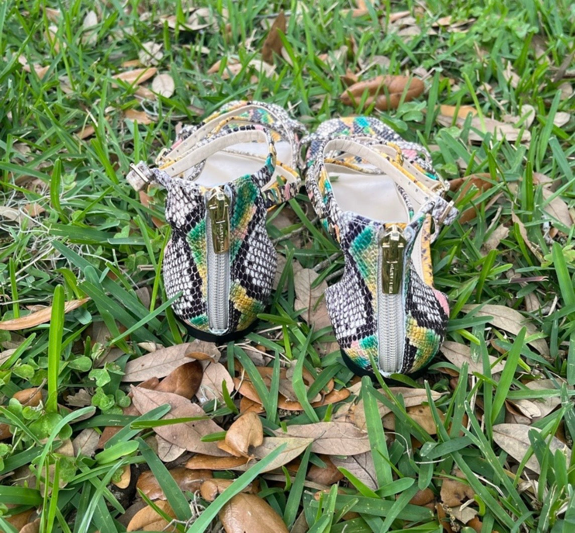 Vince Camuto Snakeskin Pattern Sandals