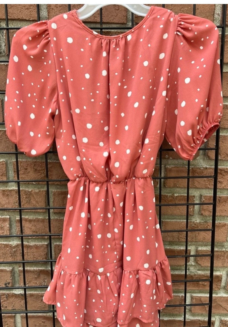 Sienna Sky Dress Blush and White
