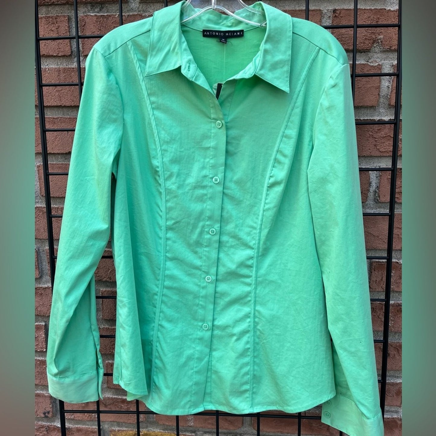 Antonio Melani Teal Button Up Teal