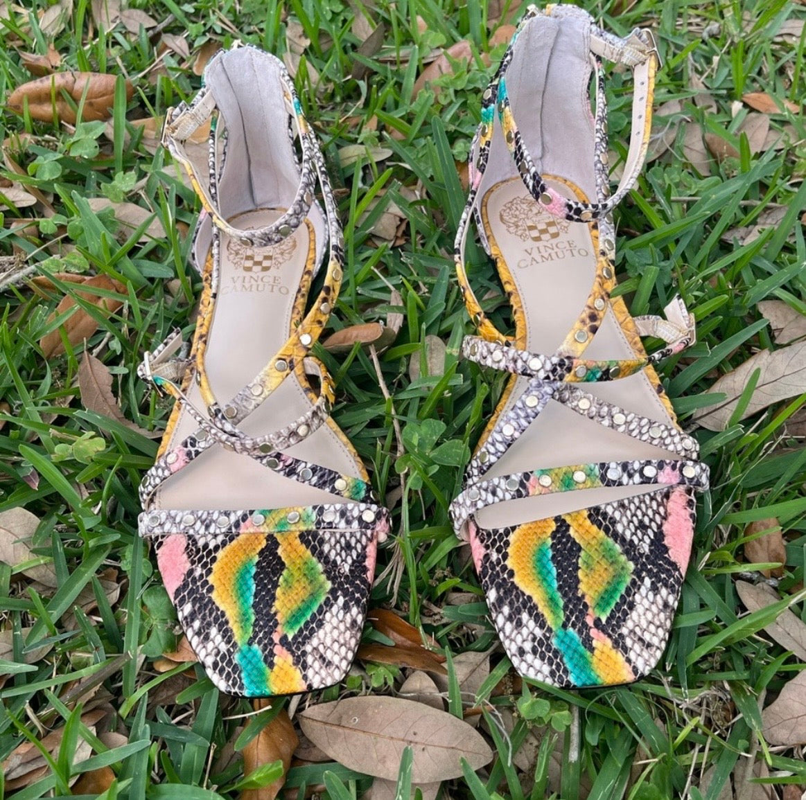 Vince Camuto Snakeskin Pattern Sandals