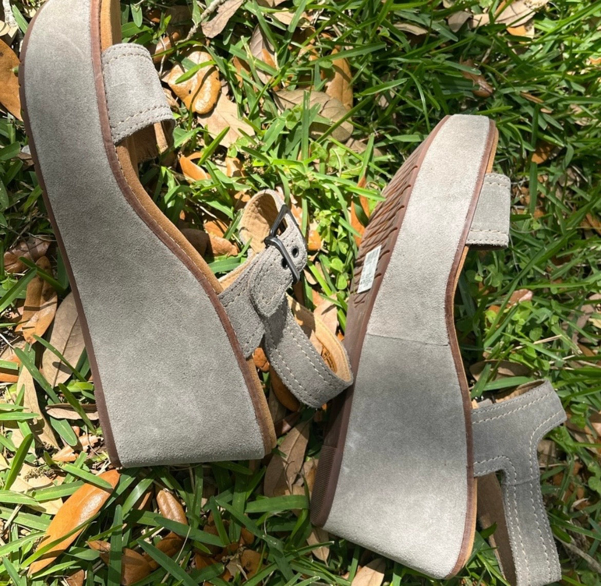 Suede Clarks Aisley Orchard Wedges