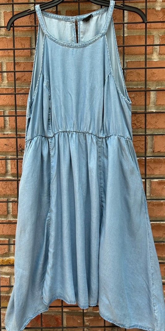 Torrid Light Blue Denim Dress with Pockets