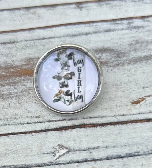 Hey Girl Hey Snap Bead 18mm