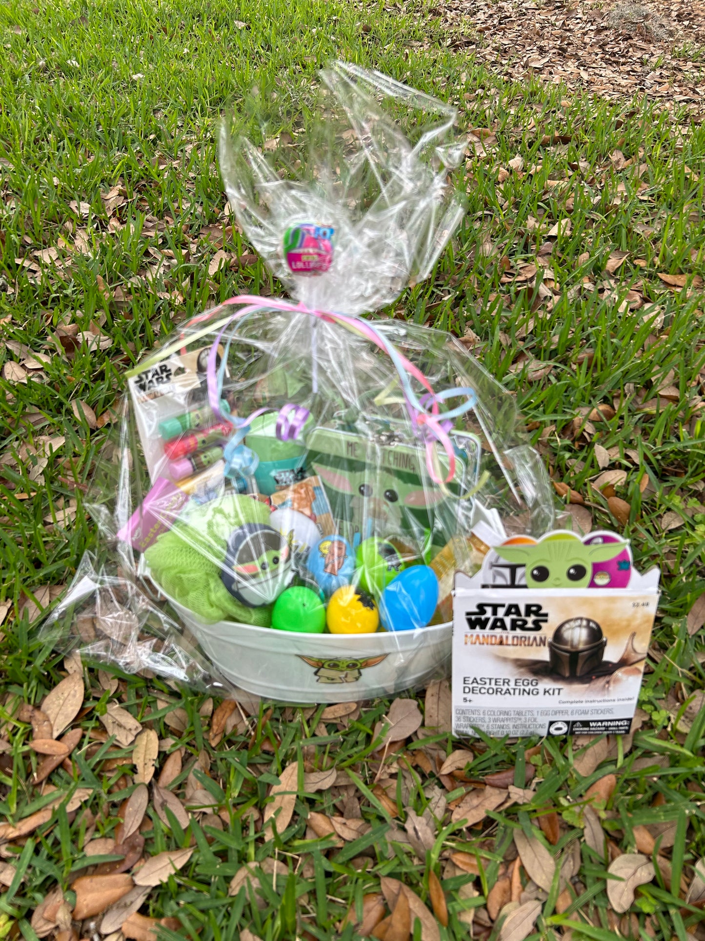 Star Wars / Baby Yoda Easter Basket Includes Egg Dying Kit