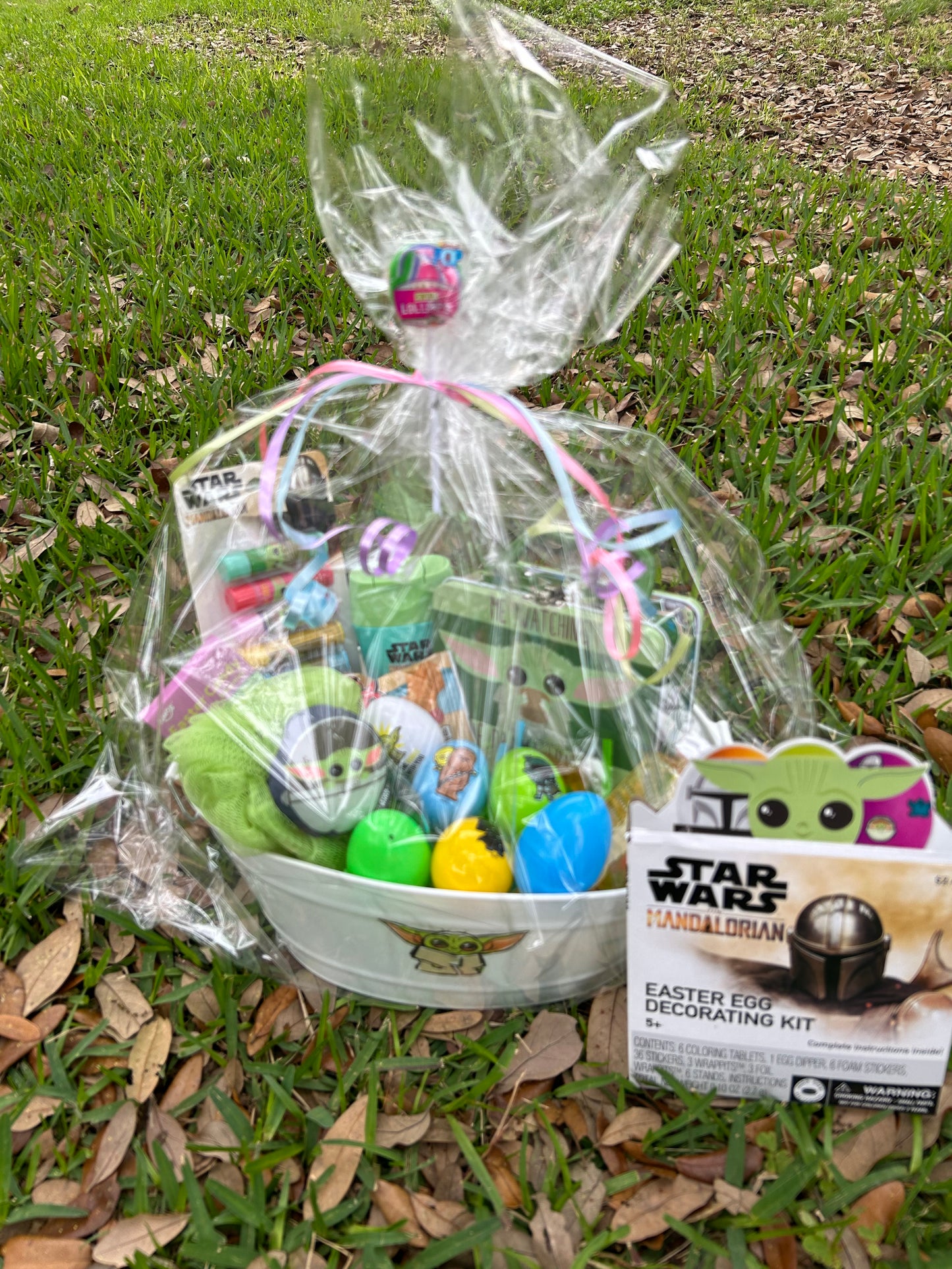 Star Wars / Baby Yoda Easter Basket Includes Egg Dying Kit