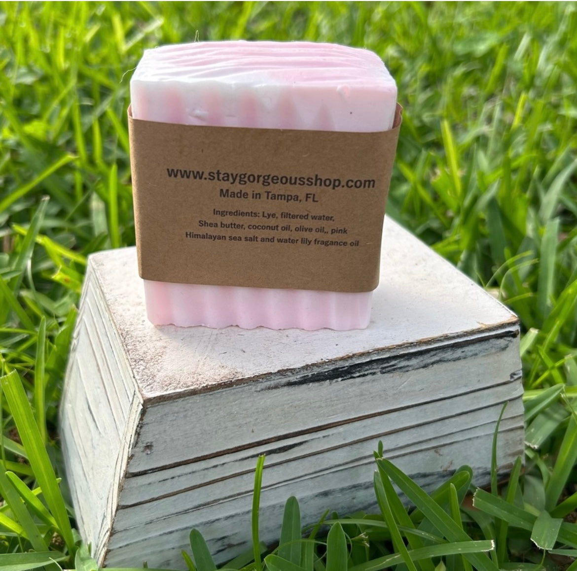 Pink Himalayan Sea Salt & Water Lily Shea Butter Soap