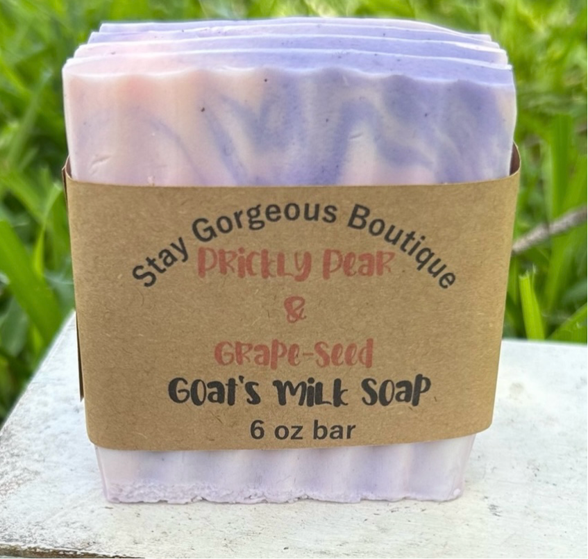 Prickly Pear & Grape-seed Handmade Goat’s Milk Soap