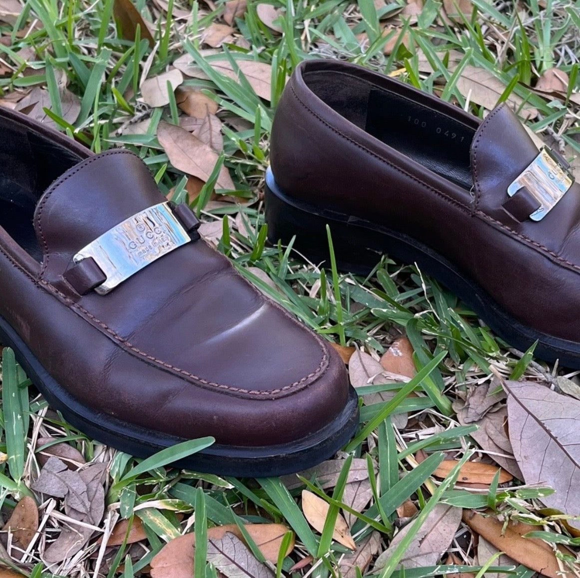 Gucci CC Leather Loafers