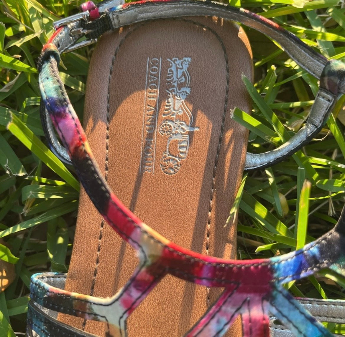 Coach and Four Multi Color Sandals