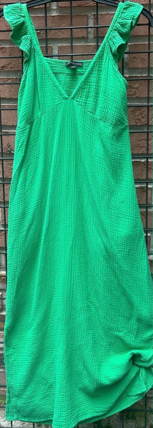 Saks Fifth Avenue Bright Green Dress