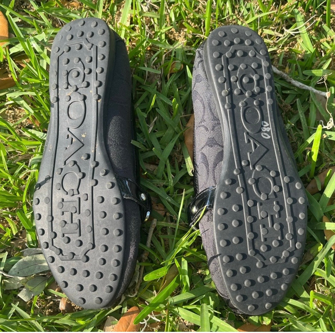Black Felisha Signature Coach Flats