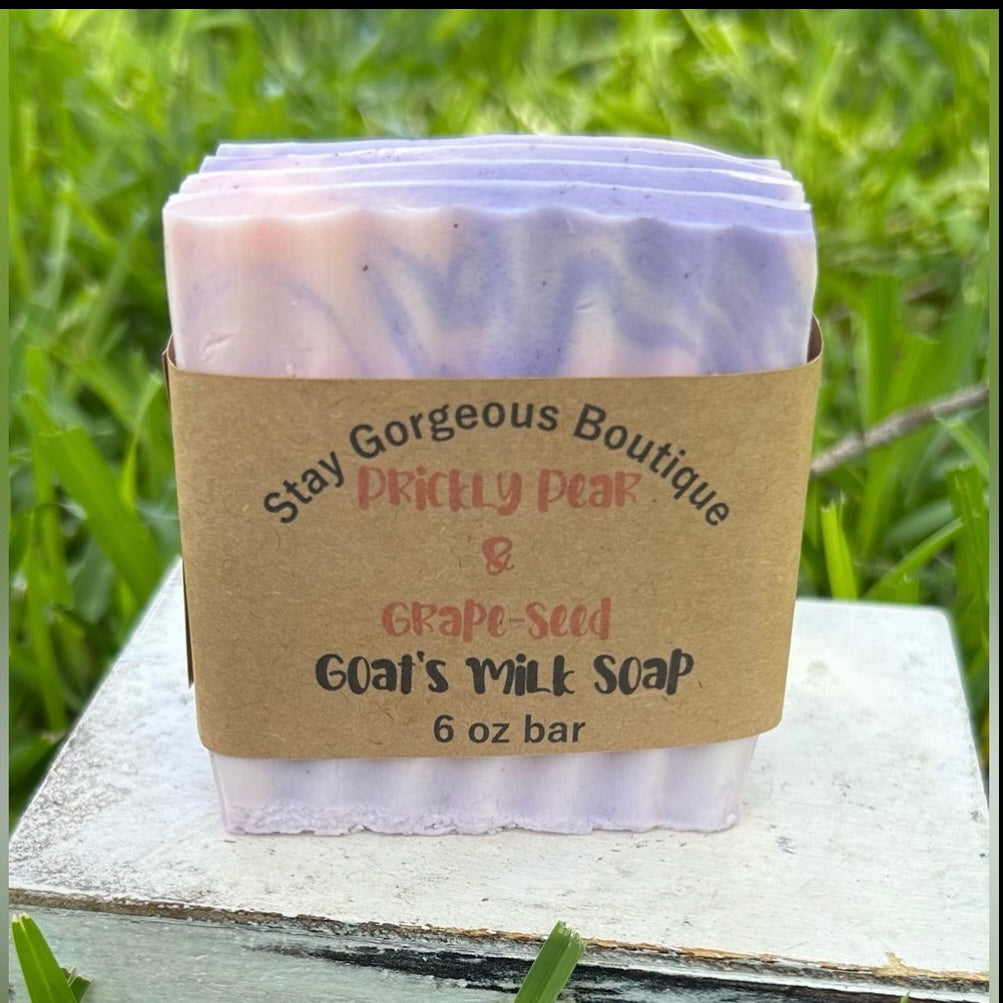 Prickly Pear & Grape-seed Handmade Goat’s Milk Soap