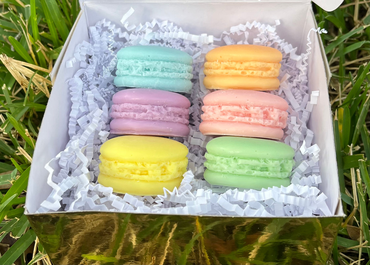 6 Piece Scented Macaron Soy Wax Melts Box Set