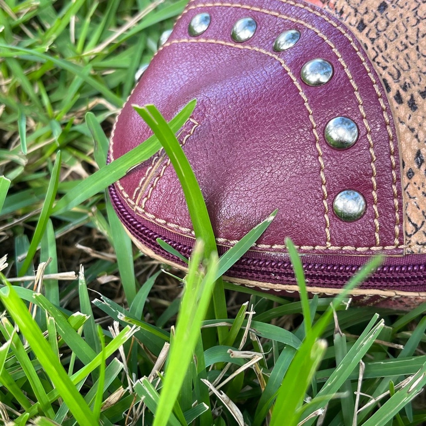 Vintage Sharif Purse with Bottom Zipper to Expand