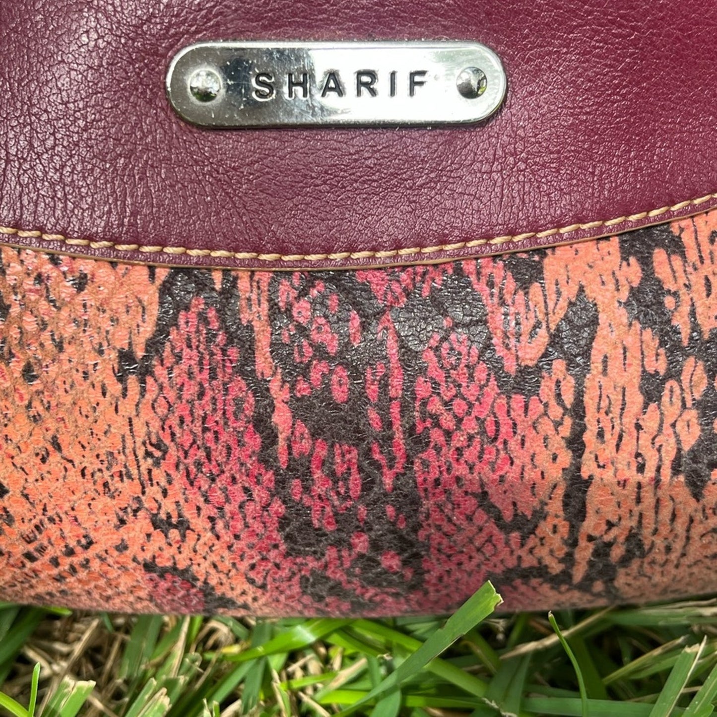 Vintage Sharif Purse with Bottom Zipper to Expand
