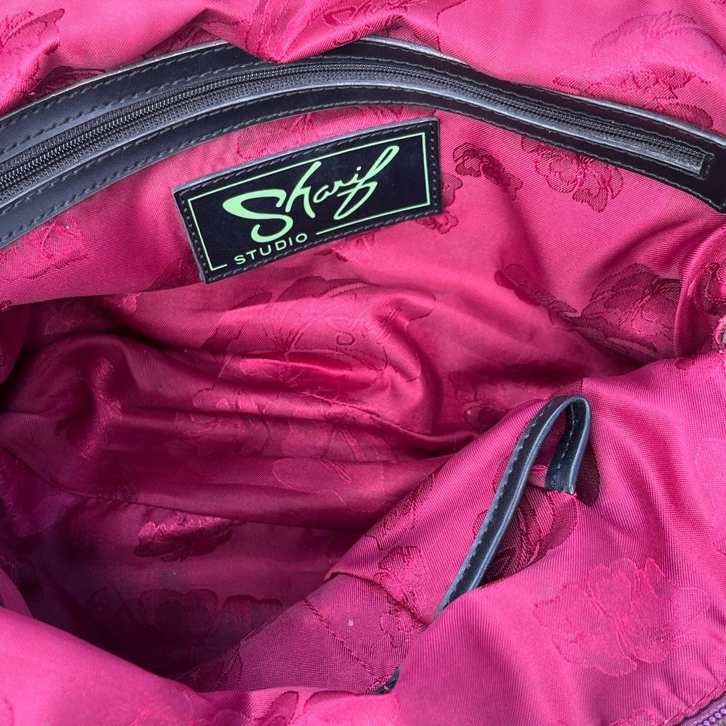 Vintage Sharif Purse with Bottom Zipper to Expand