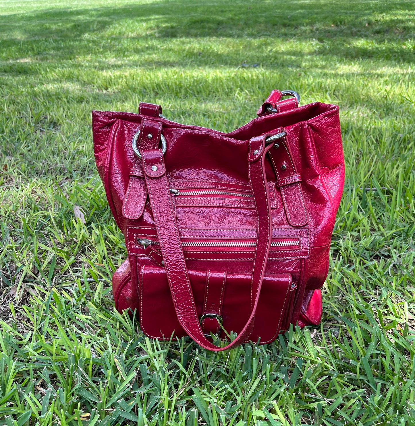 Barr + Barr Red Leather Bag