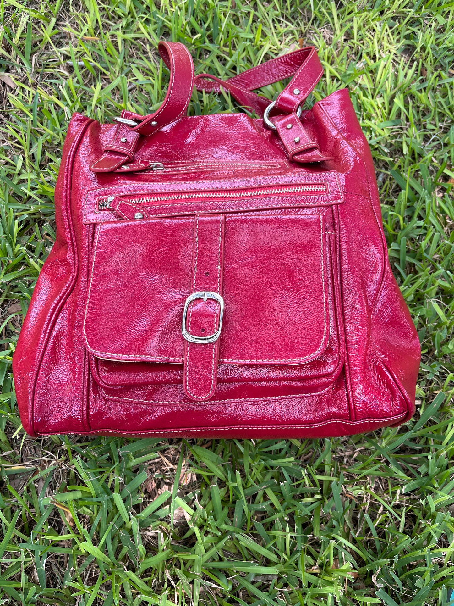 Barr + Barr Red Leather Bag