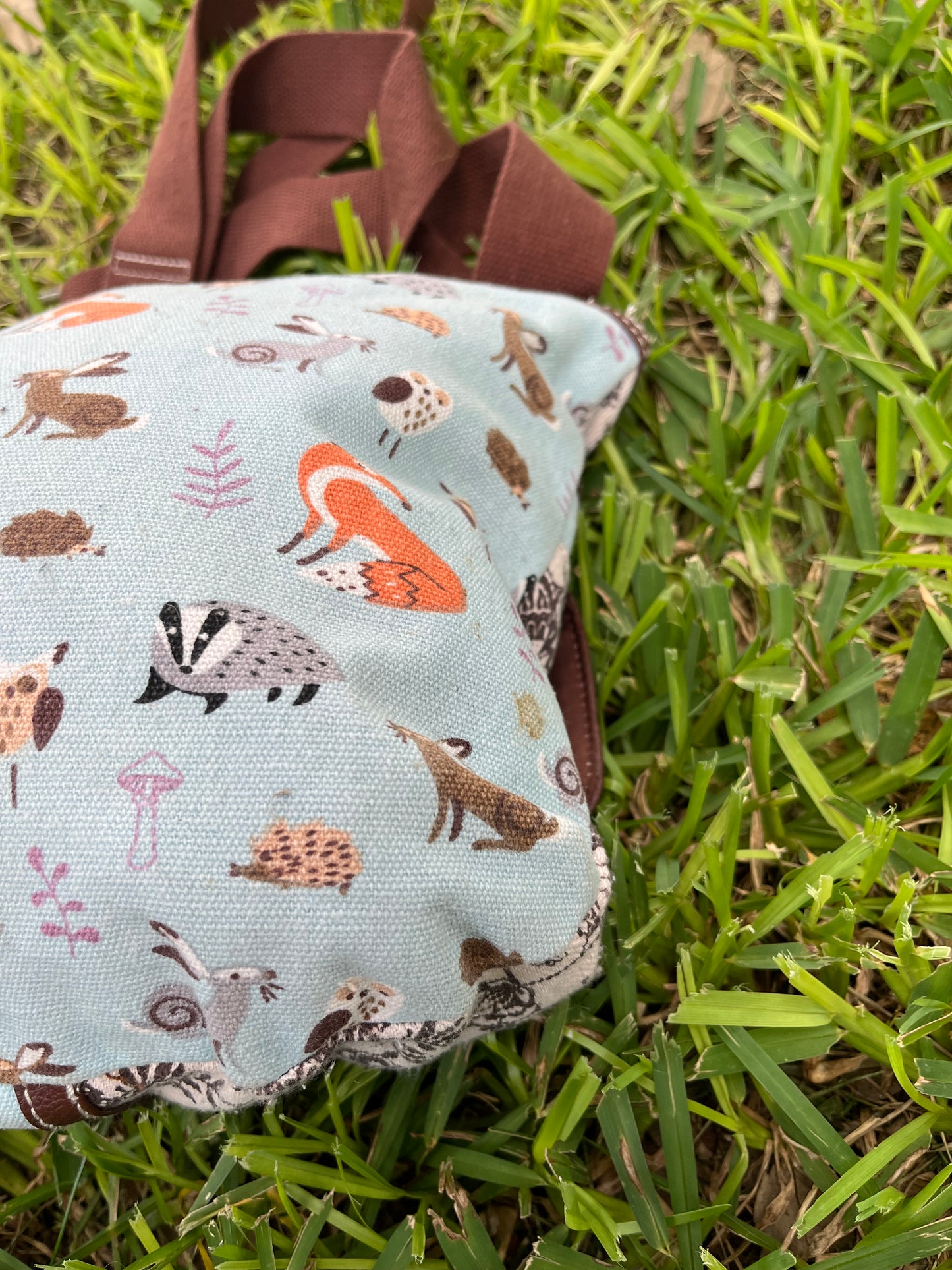 Union Bay Wildlife Canvas and Leather Crossbody