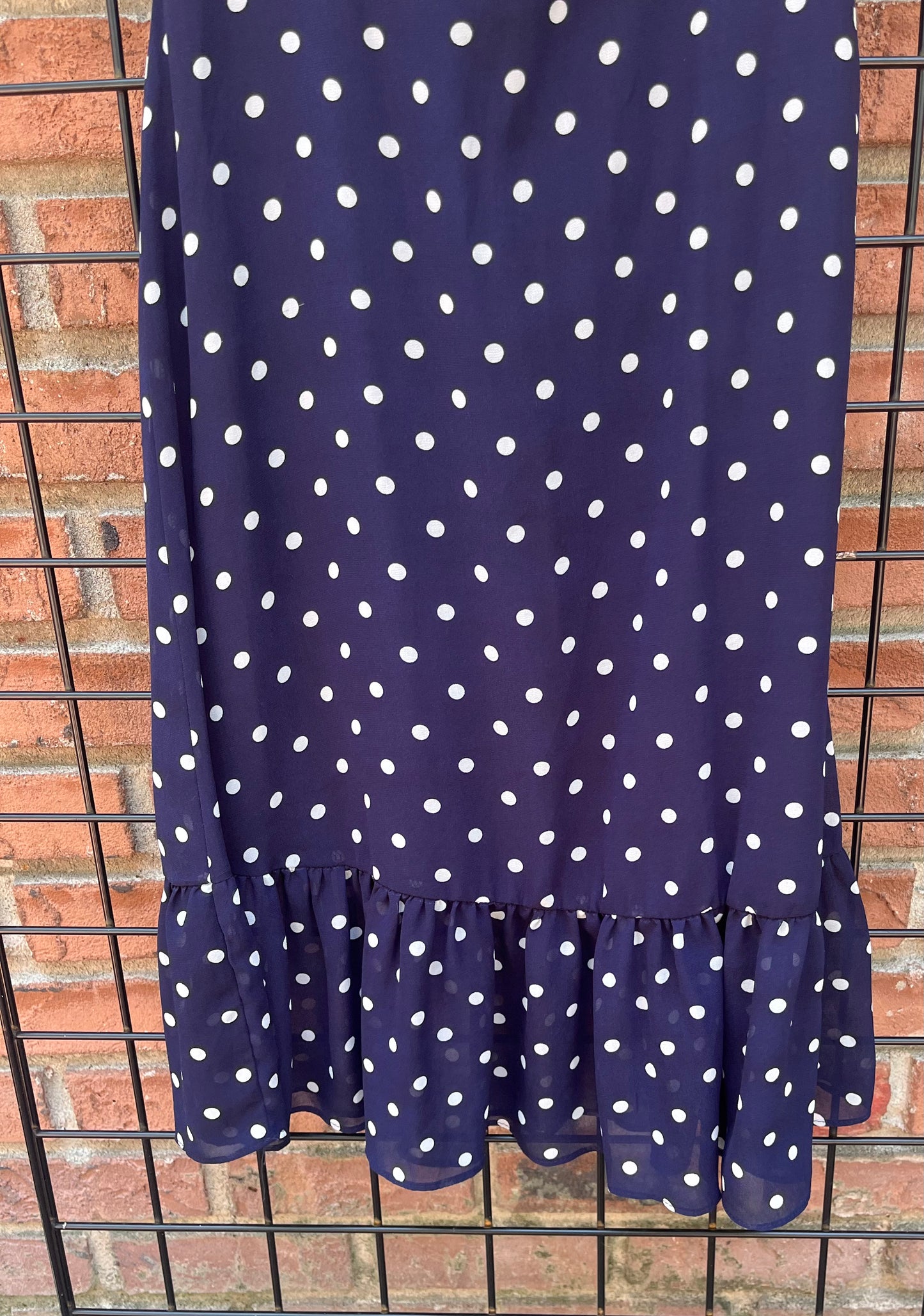 Lulu’s Navy with White Polka Dot Dress