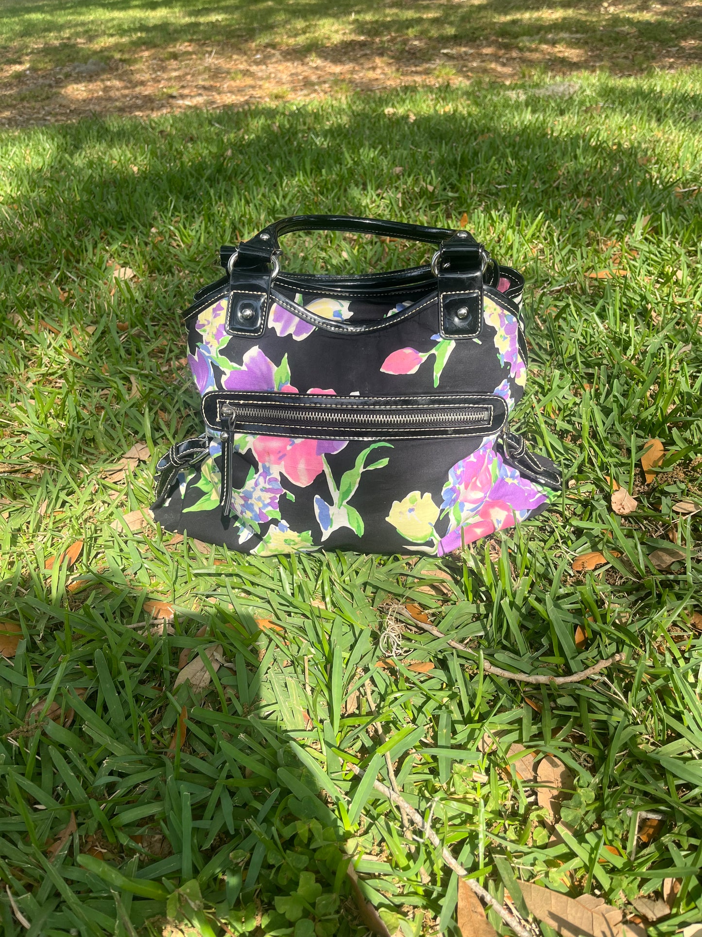 Chaps Floral Hobo Purse