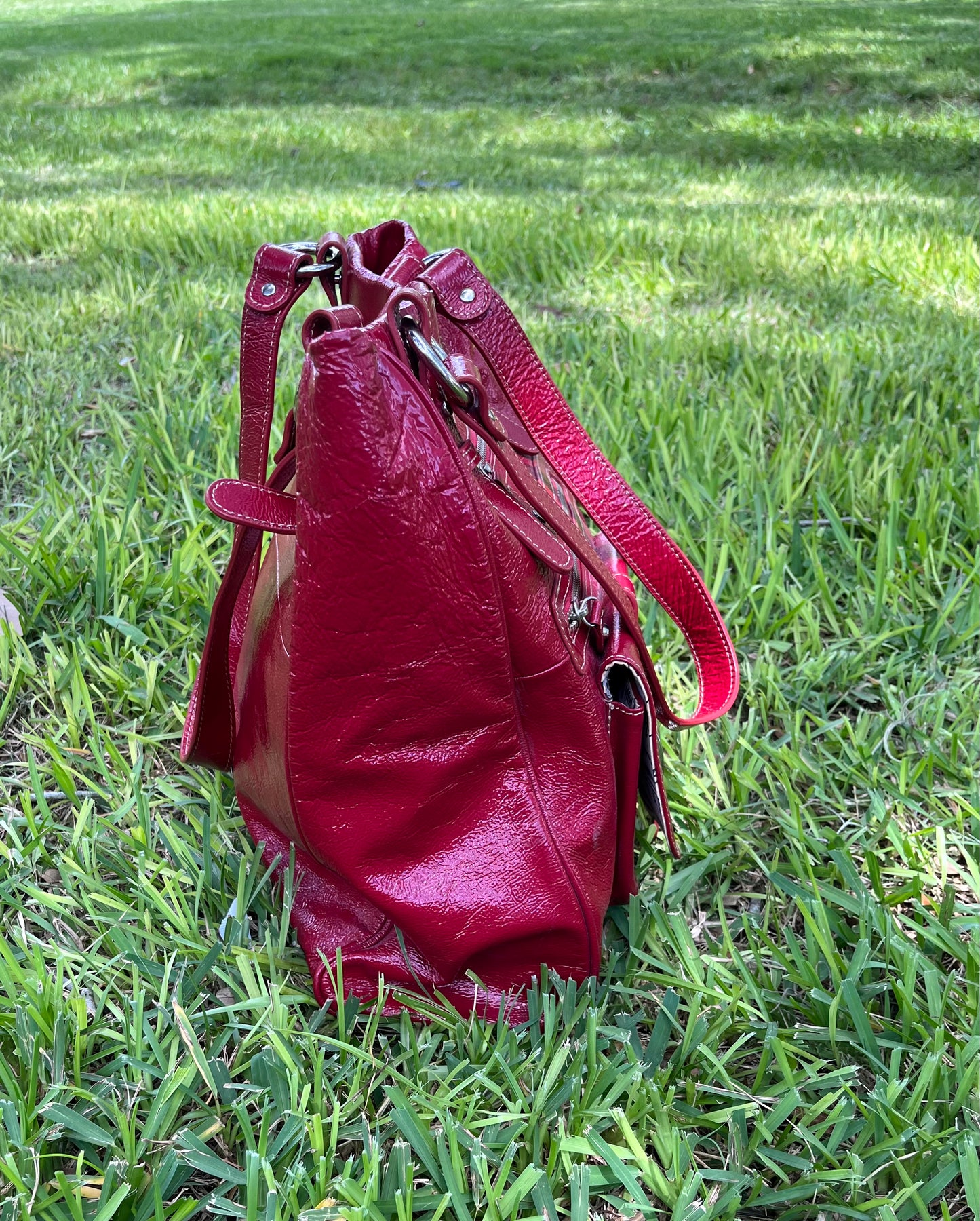 Barr + Barr Red Leather Bag