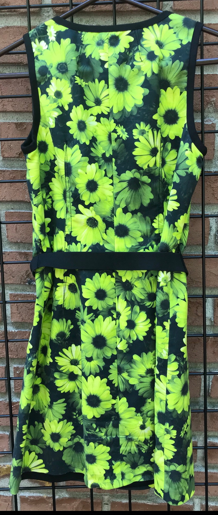 Lime Green and Black Michael Kors Dress