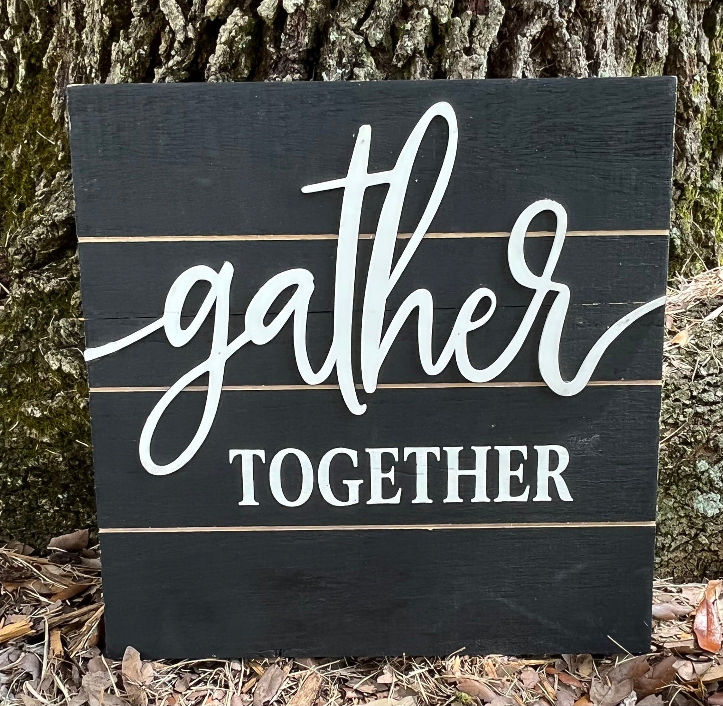 Gather Together Wood Sign