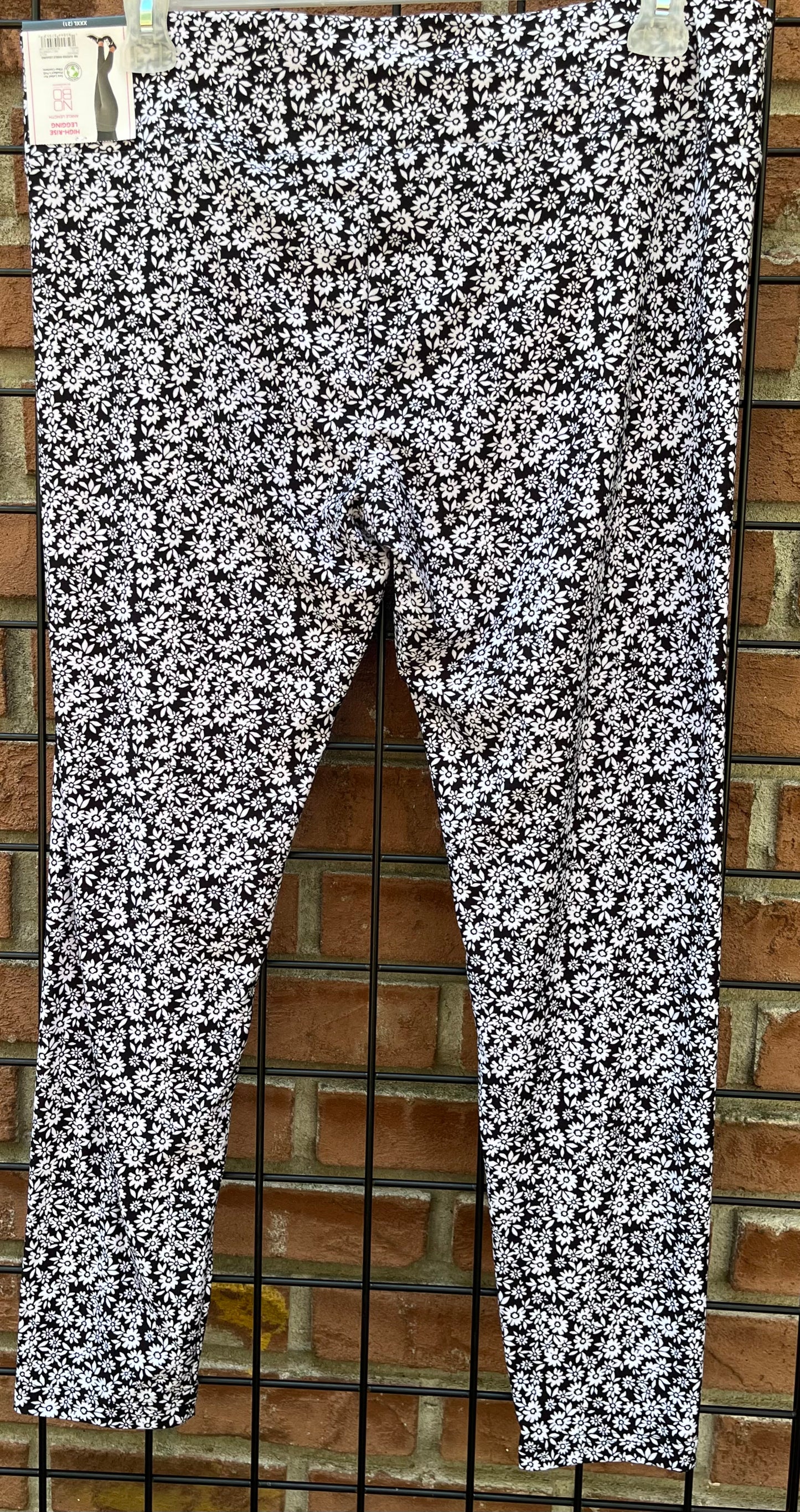 Black and White Floral Legging’s