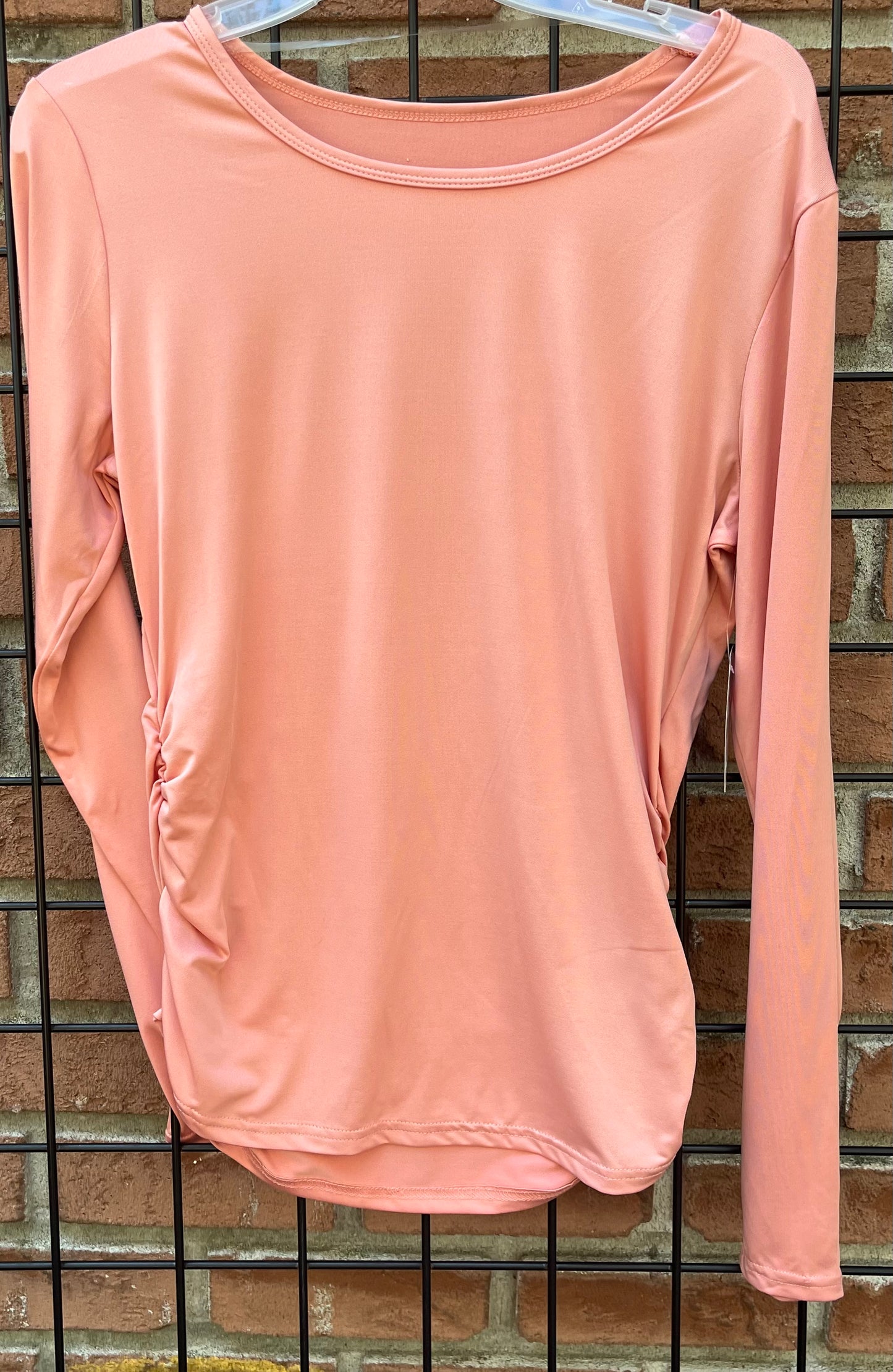 Long Sleeve Salmon Top