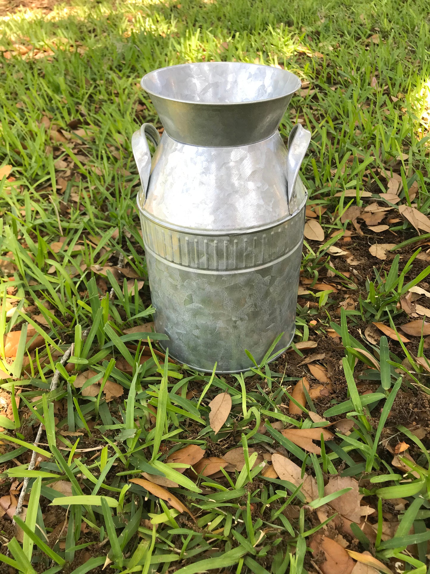 Galvanized Milk Jug