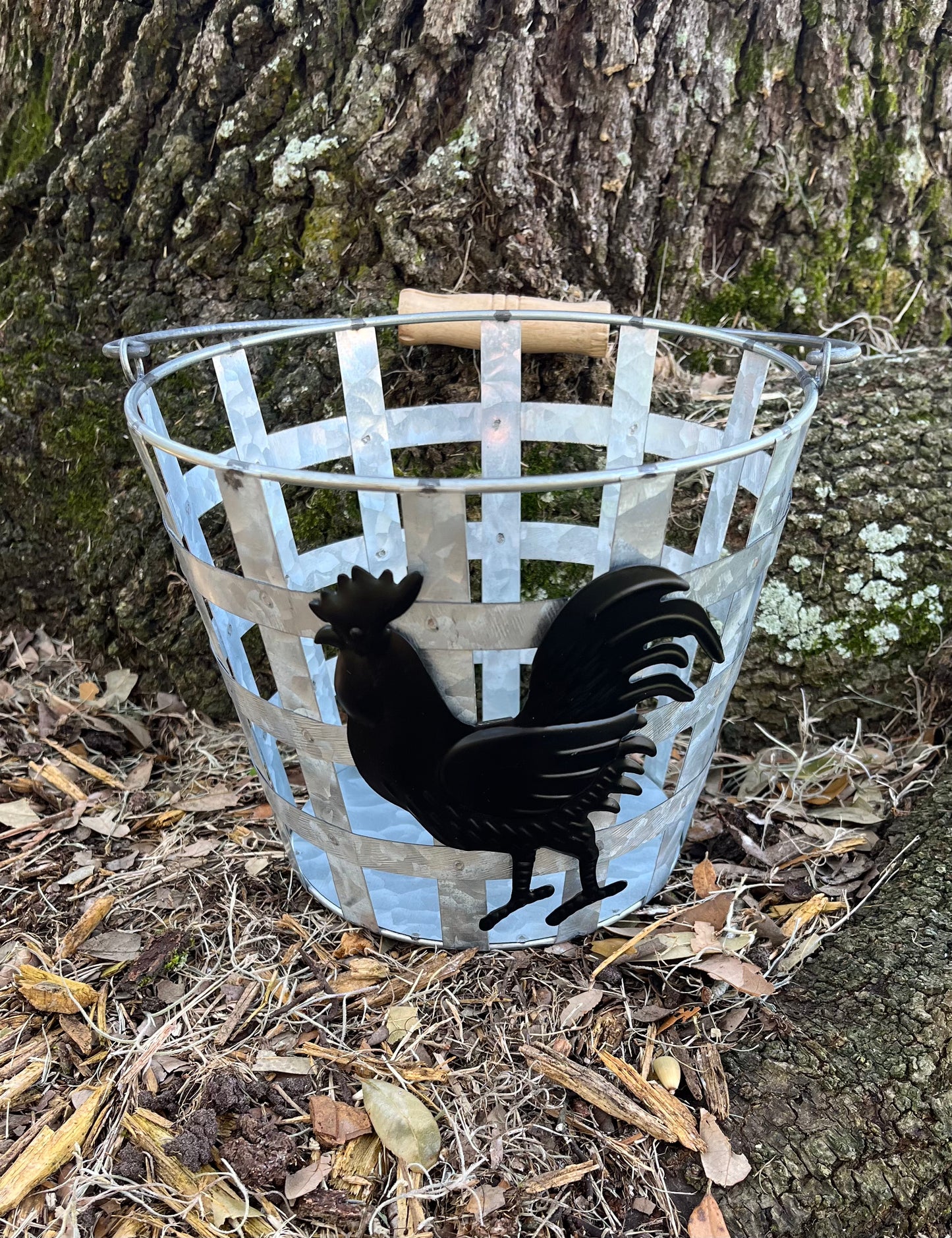 Galvanized Chicken Basket